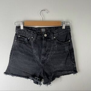 BDG Girlfriend High-Rise Black Denim Shorts
